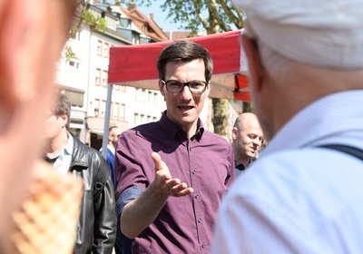 Windiger Spitzenreiter Martin Horn. 