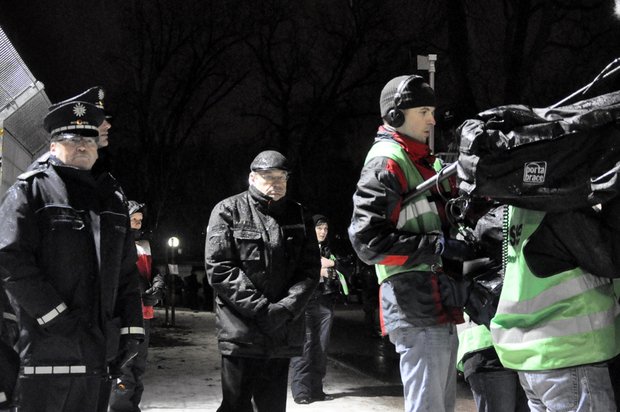 Oberstaatsanwalt Bernhard Häußler (Mitte) bei einem S 21-Augenschein. Foto: privat 