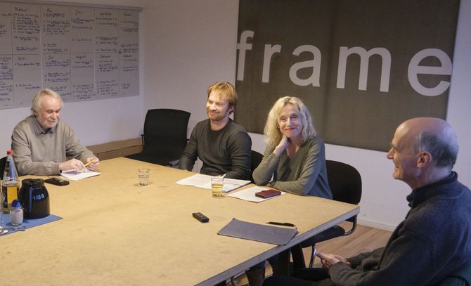 Wollen es "den Rechtspopulisten nicht zu einfach machen" – Hannes Rockenbauch und Guntrun Müller-Enßlin, umrahmt von Rupert Koppold (links) und Dietrich Heißenbüttel.