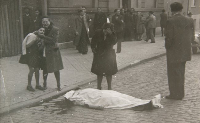 Shmuel Dancyger, erschossen während einer Polizei-Razzia, Stuttgart 29. März 1946. Foto: Jüdisches Museum Berlin, Inv.-Nr. 2014/197/2, Schenkung von Morris Dancyger