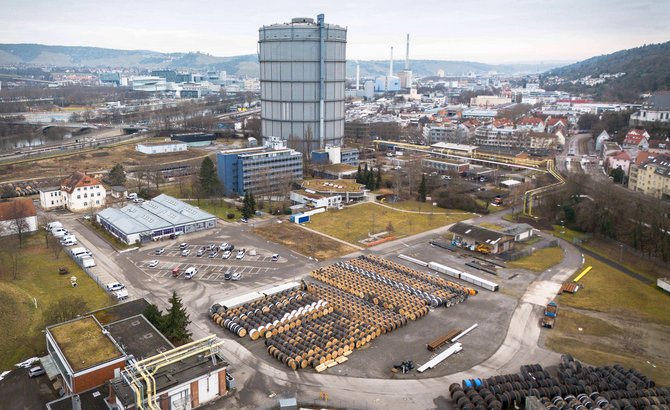 Brache an Brache beim Gaskessel in Stuttgart-Ost.