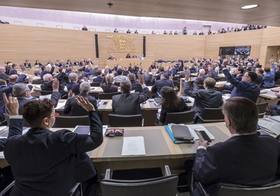 Baden-Württembergische Landtagsabgeordnete bei der Arbeit. Foto: Joachim E. Röttgers
