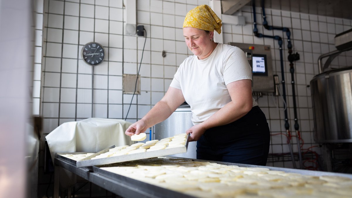 Andere Rezepte – der alte Mooshofer Käse hat anders geschmeckt als der Qulibri. Hier der Grillkäse, der beim Reinbeißen nicht quietscht.
