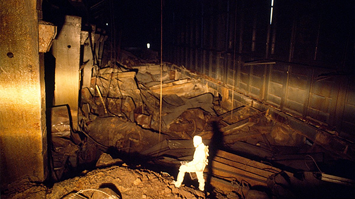 Aus dem Innern von Reaktor 4, 1. Januar 1991. Foto: Victoria Ivleva