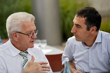 Grüne, die sich grün sind: Winfried Kretschmann und Cem Özdemir.