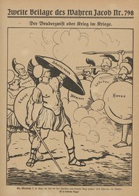 "Bruderzwist oder Krieg im Kriege" (16.2.1917): Kritik an Abspaltern in der SPD. Bild: Universitätsbibliothek Heidelberg