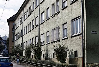 Inzwischen abgerissen: Häuser in der Klingenstraße.