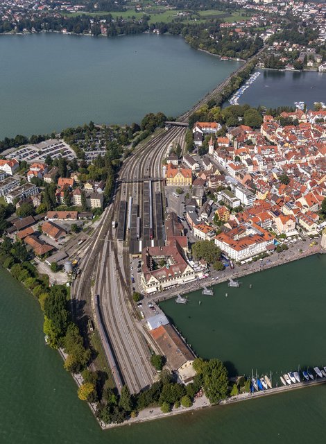 Der Bahnhof Lindau-Insel – ein Imageträger, wie die DB selbst erkannt hat. Foto: Christian Flemming Der Bahnhof Lindau-Insel – ein Imageträger, wie die DB selbst erkannt hat. Foto: Christian Flemming