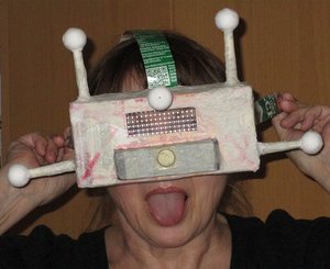 Marlene Blumenstock mit ihrer 3-D-Brille. Foto: privat