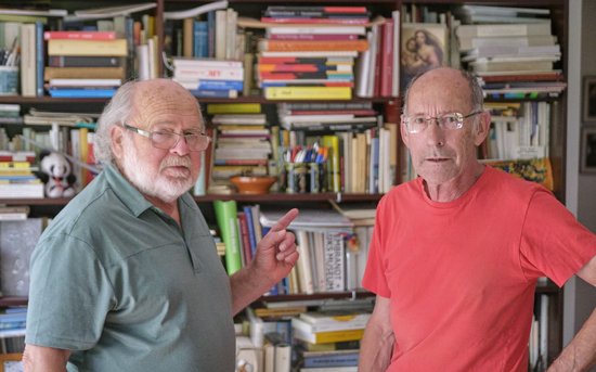 Können sich nur wundern: Stefan Siller (rechts) und Rundfunkrat Karl Geibel. Foto: Joachim E. Röttgers