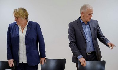 Uneinige Grüne: OB Fritz Kuhn und Wissenschaftsministerin Theresia Bauer.