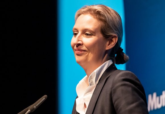 Alice Weidel am 15. Februar beim AfD-Landesparteitag in Böblingen. Fotos: Jens Volle Alice Weidel am 15. Februar beim AfD-Landesparteitag in Böblingen. Fotos: Jens Volle