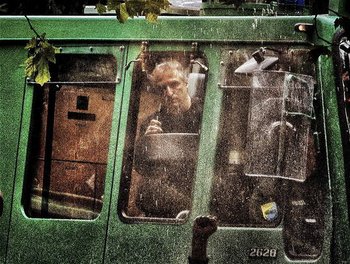 Wasserwerferfahrer am "Schwarzen Donnerstag": Keine eingespielten Teams, Vorbereitung auf den Einsatz gab es nur wenig. Foto: Martin Storz