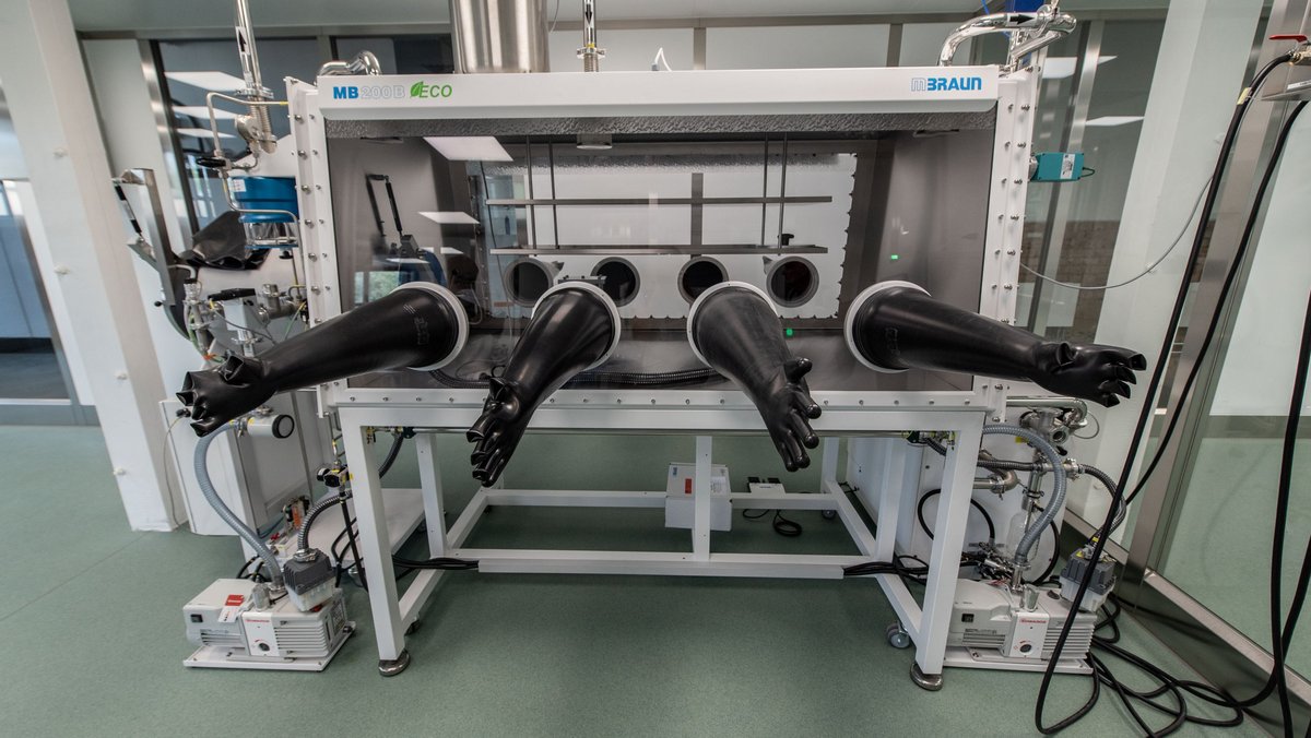 Der Trockenraum von Batene, in dem Lithium bei maximal 0,5 Prozent Luftfeuchtigkeit verarbeitet wird.
