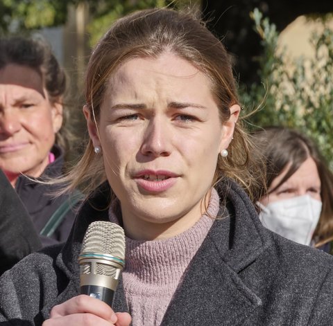 Sarah Heim, Ex-Chefin der Grünen Jugend BW, setzt auf progressive Kräfte und einen "linken Anspruch" ihrer Partei.