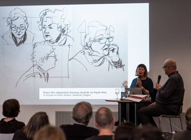 Günter Riederer vom Stadtarchiv freut sich über Yelins geschichtswissenschaftlichen Blick.