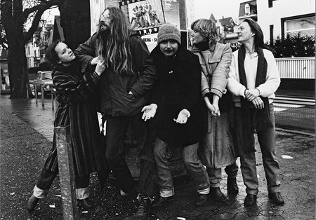 Gründungsfoto des Verlags Wunderhorn. 