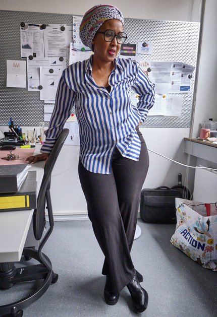 Halima Gutale in ihrem Pfungstadter Büro. Halima Gutale in ihrem Pfungstadter Büro.