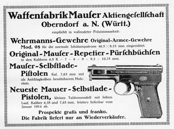Seit 100 Jahren ein Verkaufsschlager: Mauser-Pistole.