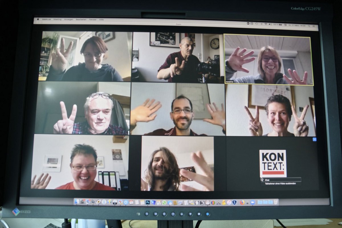 Die traurige Wahrheit der Redaktions-Konferenz: Zoom. Foto: Joachim E. Röttgers