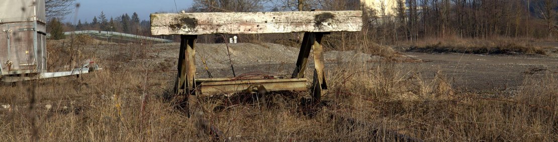Endstation Schienengüterverkehr: Gleise mit Aktivierungspotenzial auf dem Gelände des Kieswerks Valet und Ott unweit des Bahnhofs Schwackenreute.