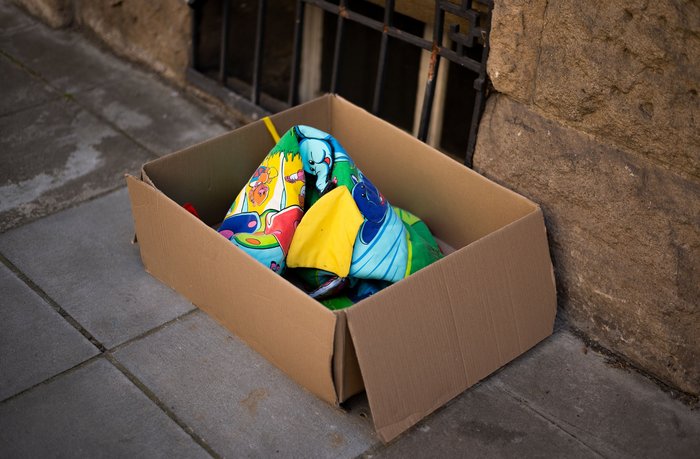 Ein bunter Blickfang.