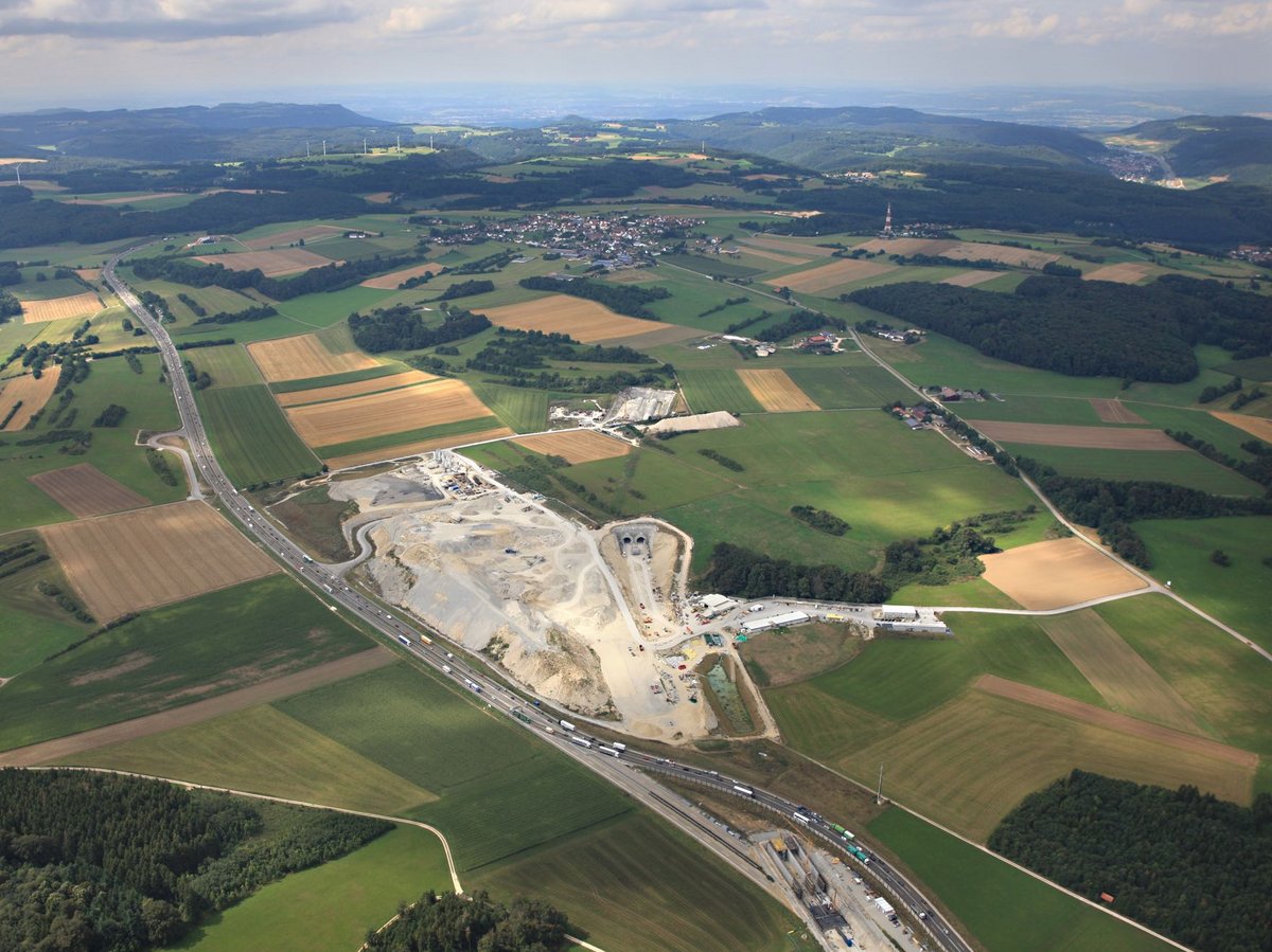 Bahntrasse bei Hohenstadt.