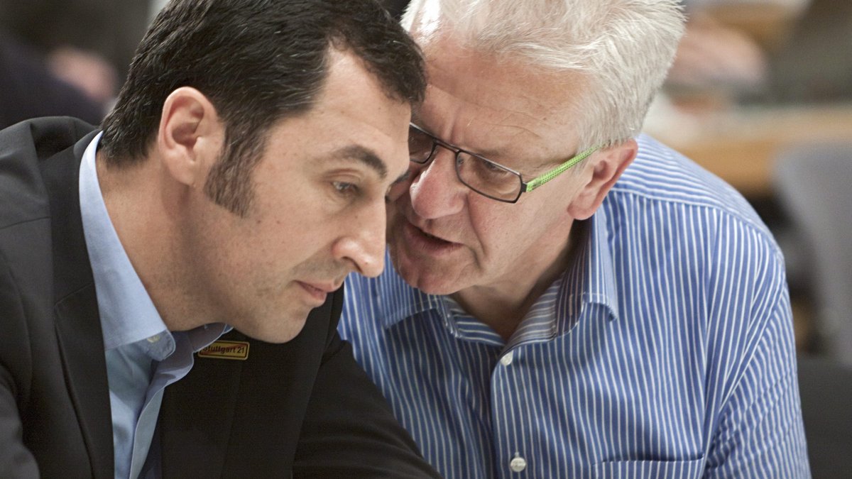 Mit Winfried Kretschmann 2011, nachdem jener zum ersten grünen Ministerpräsidenten gewählt worden war (wegen Stuttgart 21, wird gemunkelt).