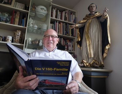 Zwei von vier großen Lieben Klebers: Bahn und Kirche.