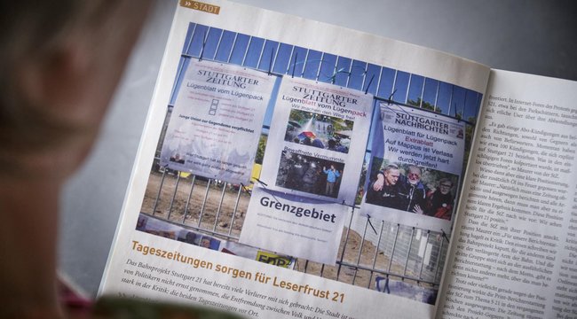 Im Stadtmagazin "Lift" vom November 2010 betont StN-Chef Molitor die Chancen von Stuttgart 21. Foto: Joachim E. Röttgers