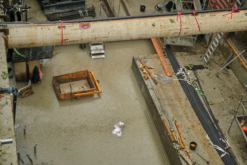 Starkregen mit Überschwemmungen wird es künftig häufiger geben. Hier die vollgelaufene S-21-Baustelle in Stuttgart im Juni 2021. Starkregen mit Überschwemmungen wird es künftig häufiger geben. Hier die vollgelaufene S-21-Baustelle in Stuttgart im Juni 2021.