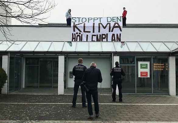 Das neue Oberschwaben demonstriert. Foto: Klimacamp Ravensburg Das neue Oberschwaben demonstriert. Foto: Klimacamp Ravensburg