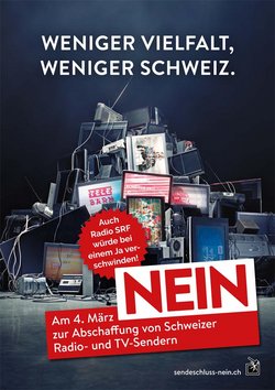 Nein zum Nein. Foto: www.sendeschluss-nein.ch