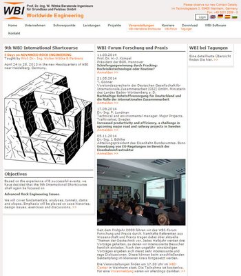 Programm des WBI-Forums. Screenshot: wbi-online.de 