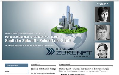 Die Website zum Kongress. Screenshot StZ