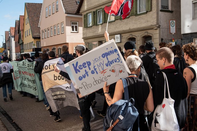 Diese Frauen wollen selbst über ihre Körper bestimmen. Foto: Jens Volle Diese Frauen wollen selbst über ihre Körper bestimmen. Foto: Jens Volle
