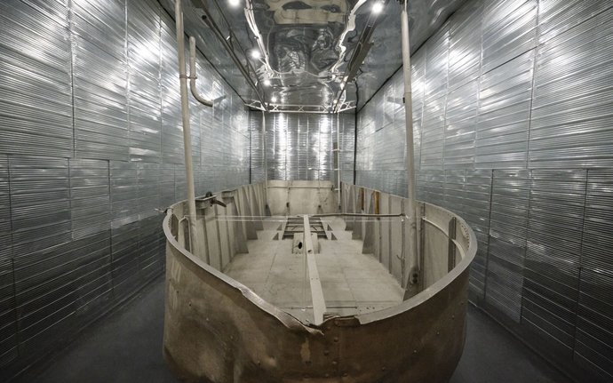 Auch was nicht glänzt, ist aus Alu: Nachbau der vorderen Gondel des Luftschiffs LZ 1, 1925.