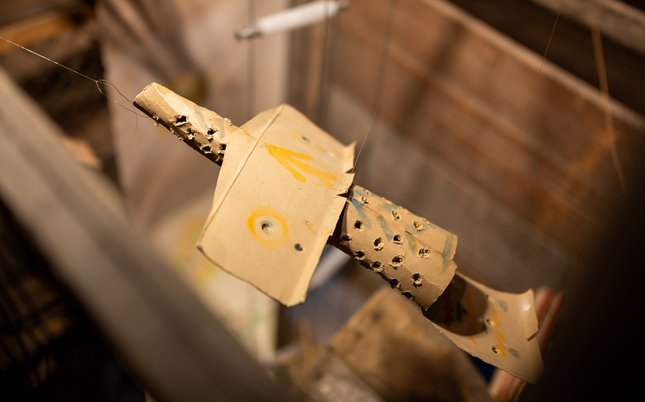 Keine Kunst, sondern Prototyp eines Flugobjekts.