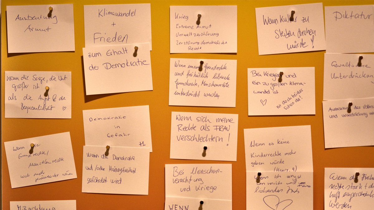 Antworten auf die Frage "Wann würdest du eine Revolution starten?"