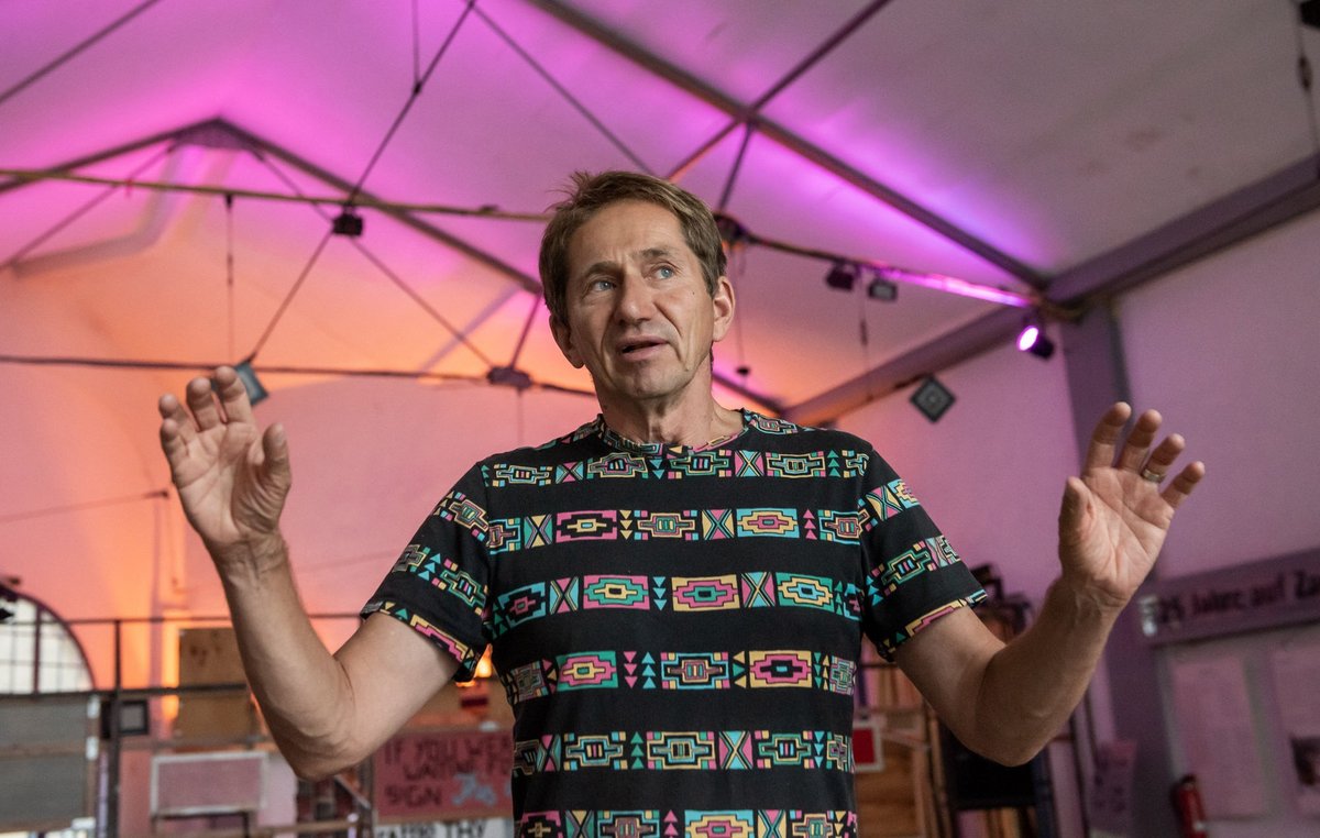 Schorsch Kamerun bei den Proben im Theater Rampe. Fotos: Jens Volle Schorsch Kamerun bei den Proben im Theater Rampe. Fotos: Jens Volle