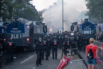 Polizei hatte "keine einheitliche Einsatzlinie". Foto: Jens Volle