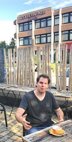 Ohne Angst im Krokodil: Michael Würz.