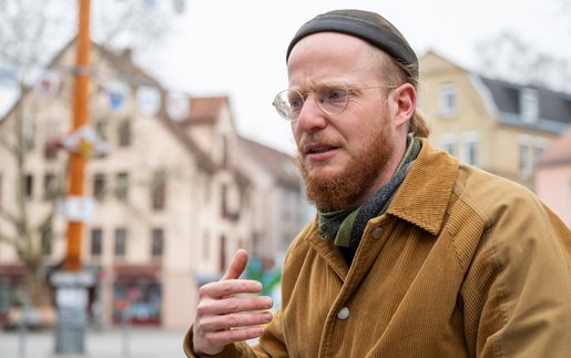 Lukas Müller vom Verein  Al Mudmin. Foto: Jens Volle
