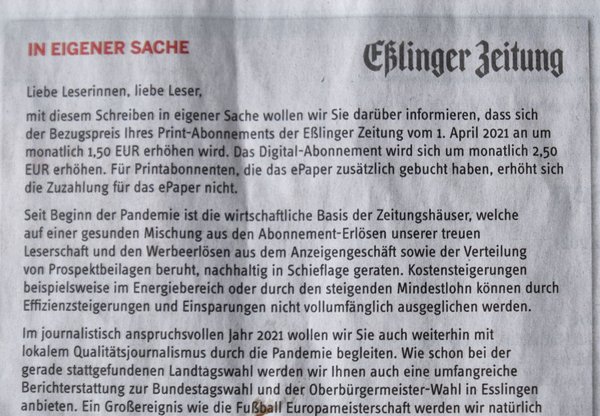 Die Verlage heulen, einmal mehr. Dabei ist nicht so schwer: Einfach weniger auf Rendite schielen, dann klappts auch mit der Qualität. Foto: Joachim E. Röttgers