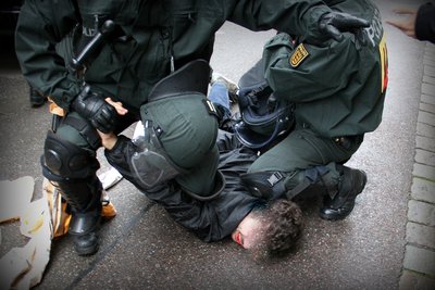 Polizeiliche Maßnahme. Foto: Foto: Denzinger/www.beobachternews.de