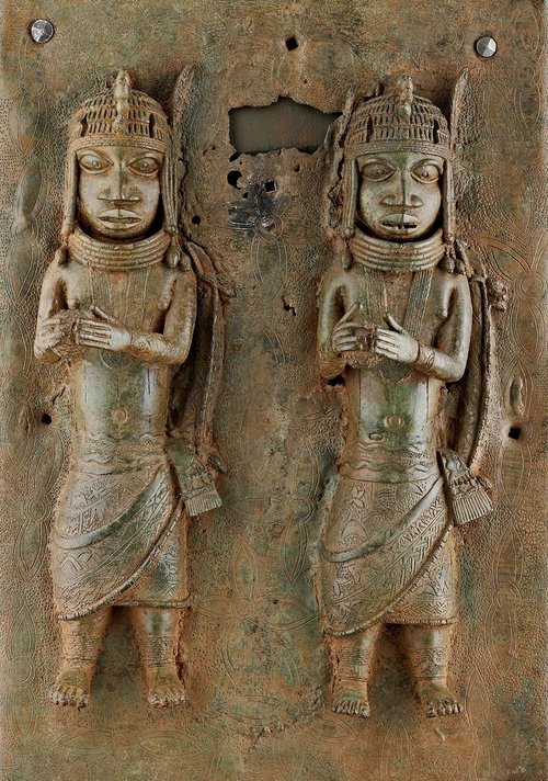 Reliefplatte aus dem Königreich Benin. Reliefplatte aus dem Königreich Benin.