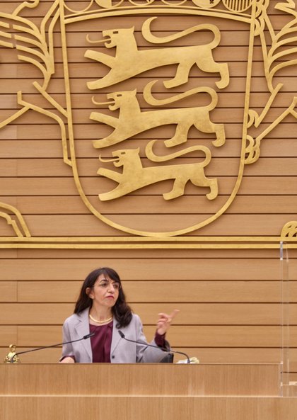 Kann leider auch nichts machen: Landtagspräsidentin Muhterem Aras. Foto: Joachim E. Röttgers