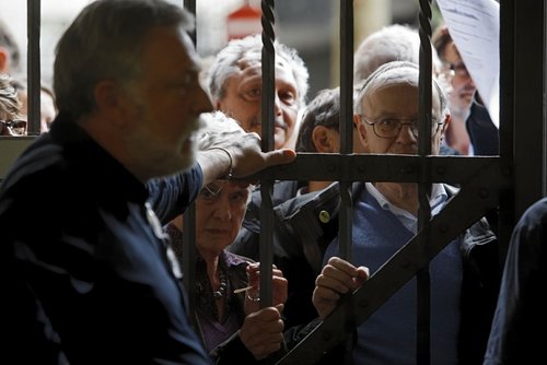 Wegen Überfüllung geschlossen: Diskussionsveranstaltung im Stuttgarter Rathaus.