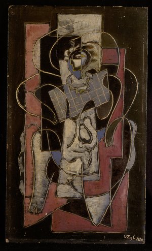 Oskar Zügel: Genotzüchtigte Kunst III – Joseph Goebbels, 1930, Öl/Leinwand. Oskar-Zügel-Archiv 