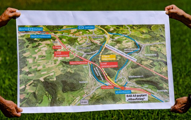 Beide Trassenvarianten im Vergleich.